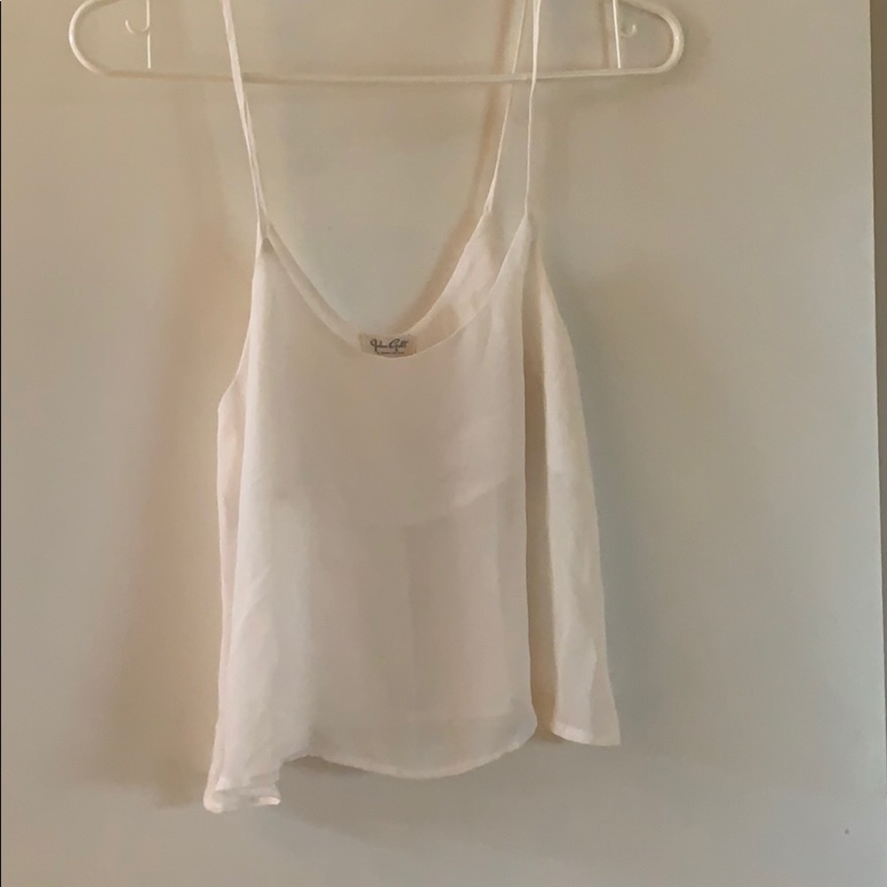 Brandy Melville White Sheer Top